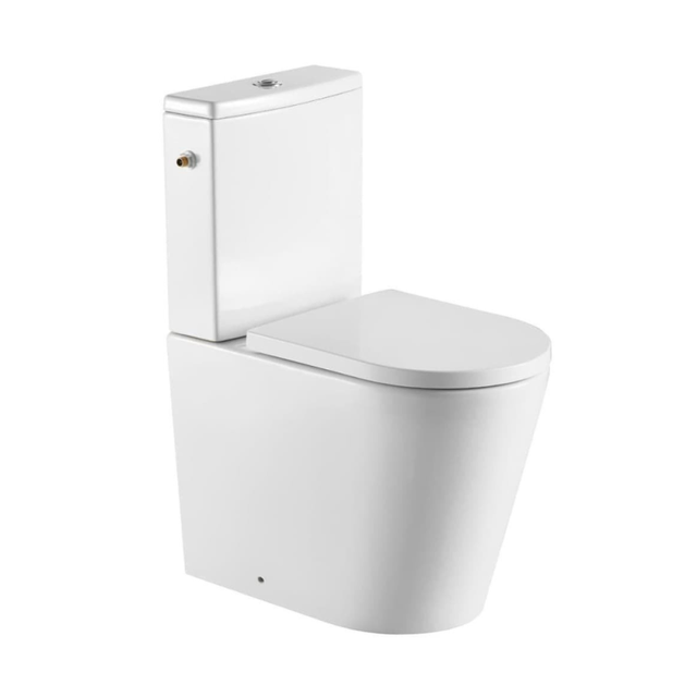 Brevis WC à poser complet sans bride en céramique avec abattant SoftClose, rinçage Vortex, blanc (SATBRE031RTORVP)