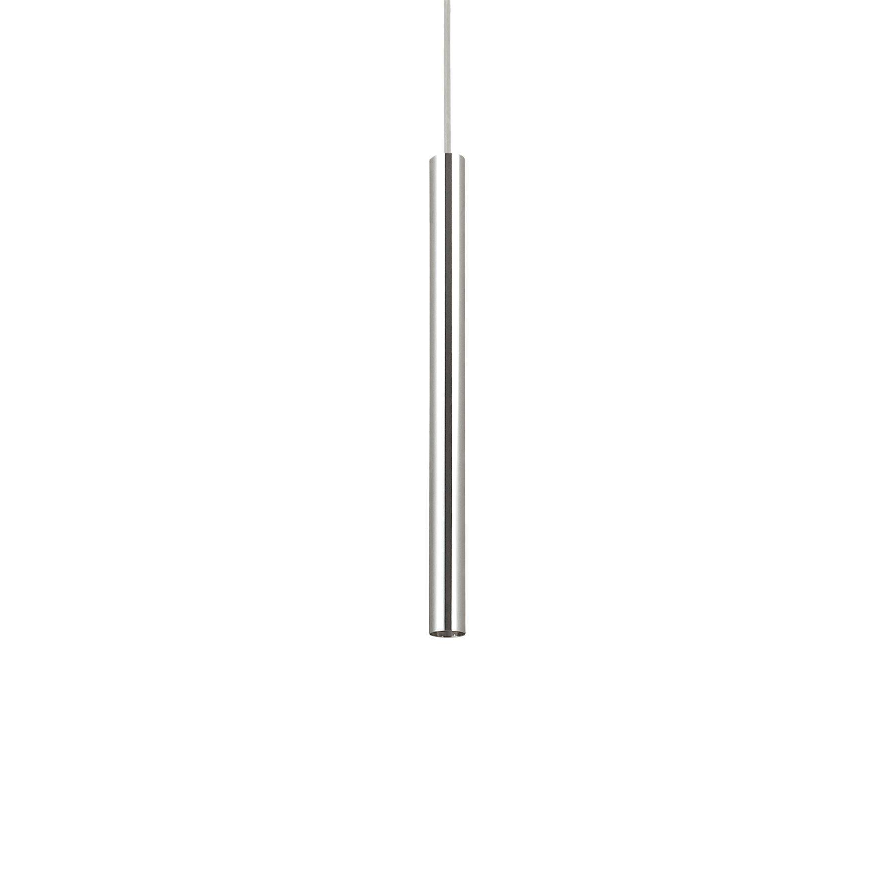 Ideal Lux  Suspension Design Ultrathin Métal Chrome 1 Ampoule 60Cm , Leroy Merlin