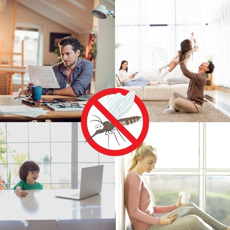 Moustiquaire Fenêtre 250cm x120cm,Moustiquaire,Rouleau Moustiquaire,Découpable Aux Dimensions Souhaitées Anti-Insectes -Gris - 4