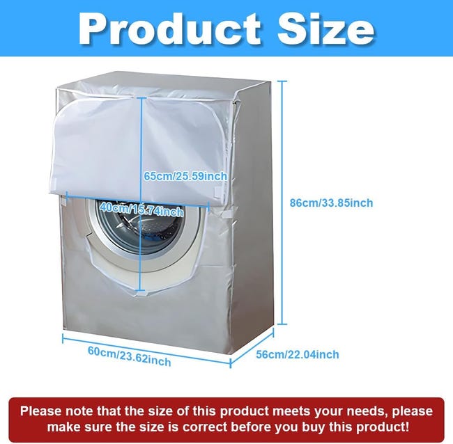 Housse de machine à laver et couvre-sèche-linge pour intérieur Housse de machine à laver et couvre-sèche-linge pour intérieur