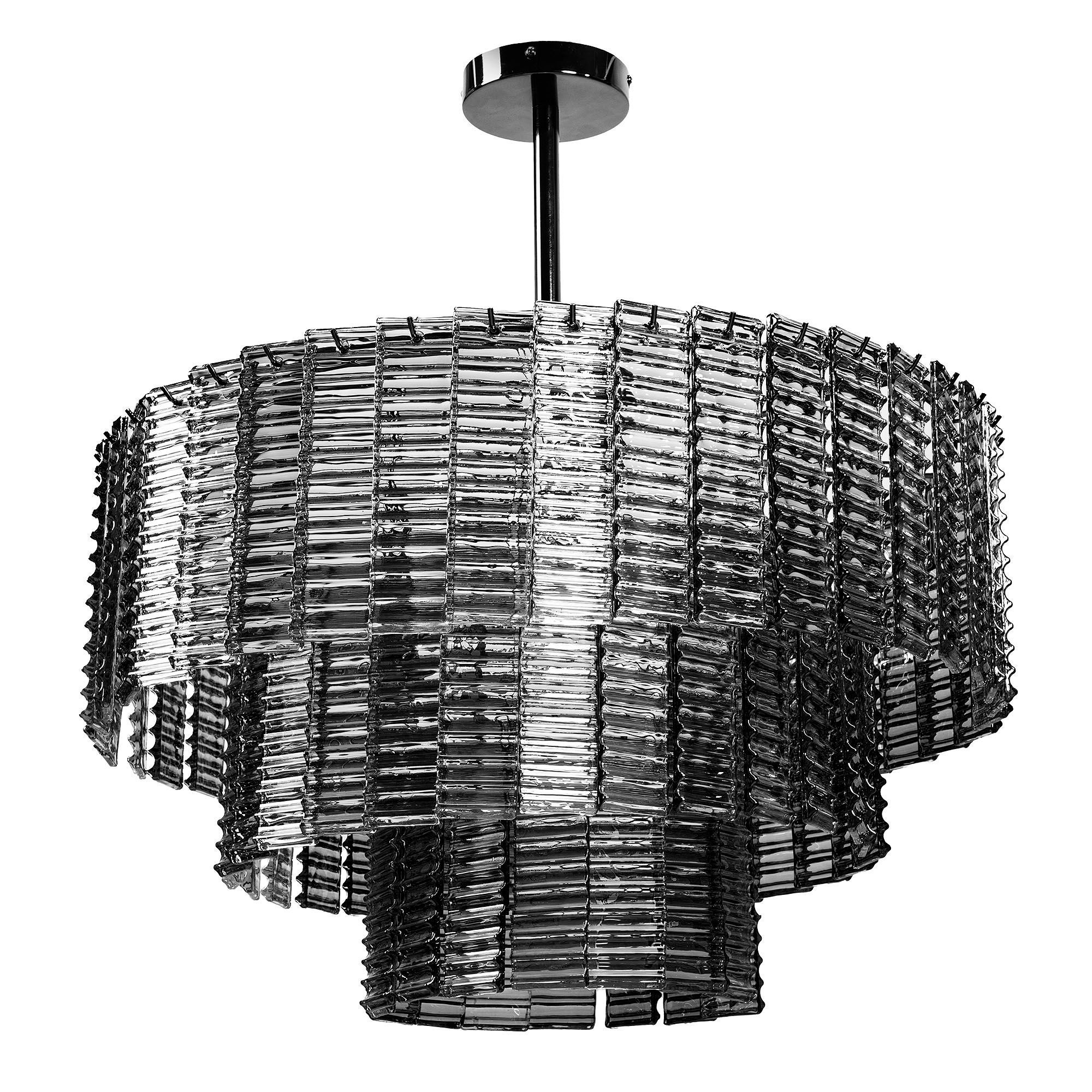 Lampa Sufitowa Wisząca Toolight App1678-8Cp Szary