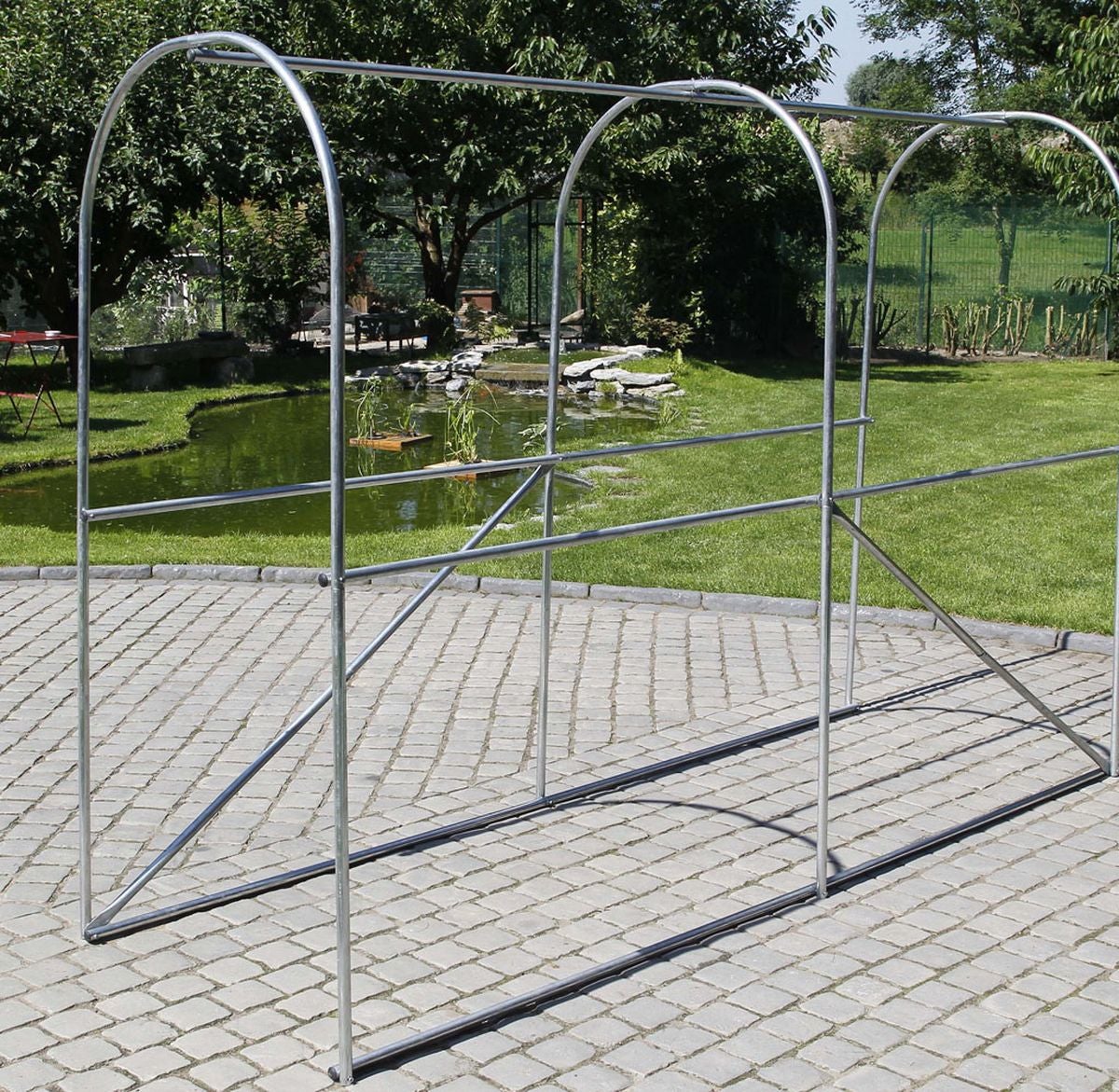 Serra Tunnel 3x10m Con Rete Antigrandine - Made In Italy, Per Orto E Giardino - Foto 8