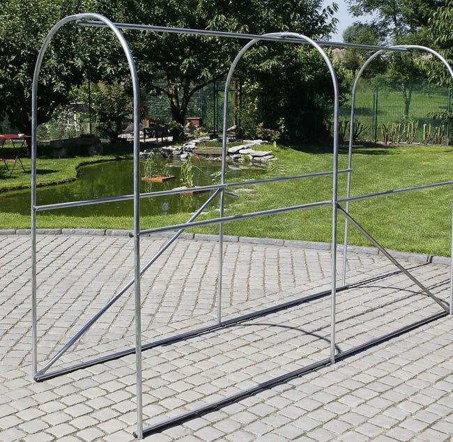 Serra Tunnel 3x10m Con Rete Antigrandine - Made In Italy, Per Orto E Giardino - Foto 8