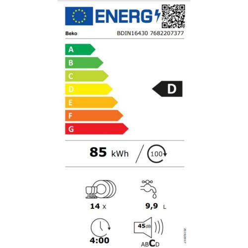 Lave vaisselle encastrable BEKO BDIN16430 Glissières - 8
