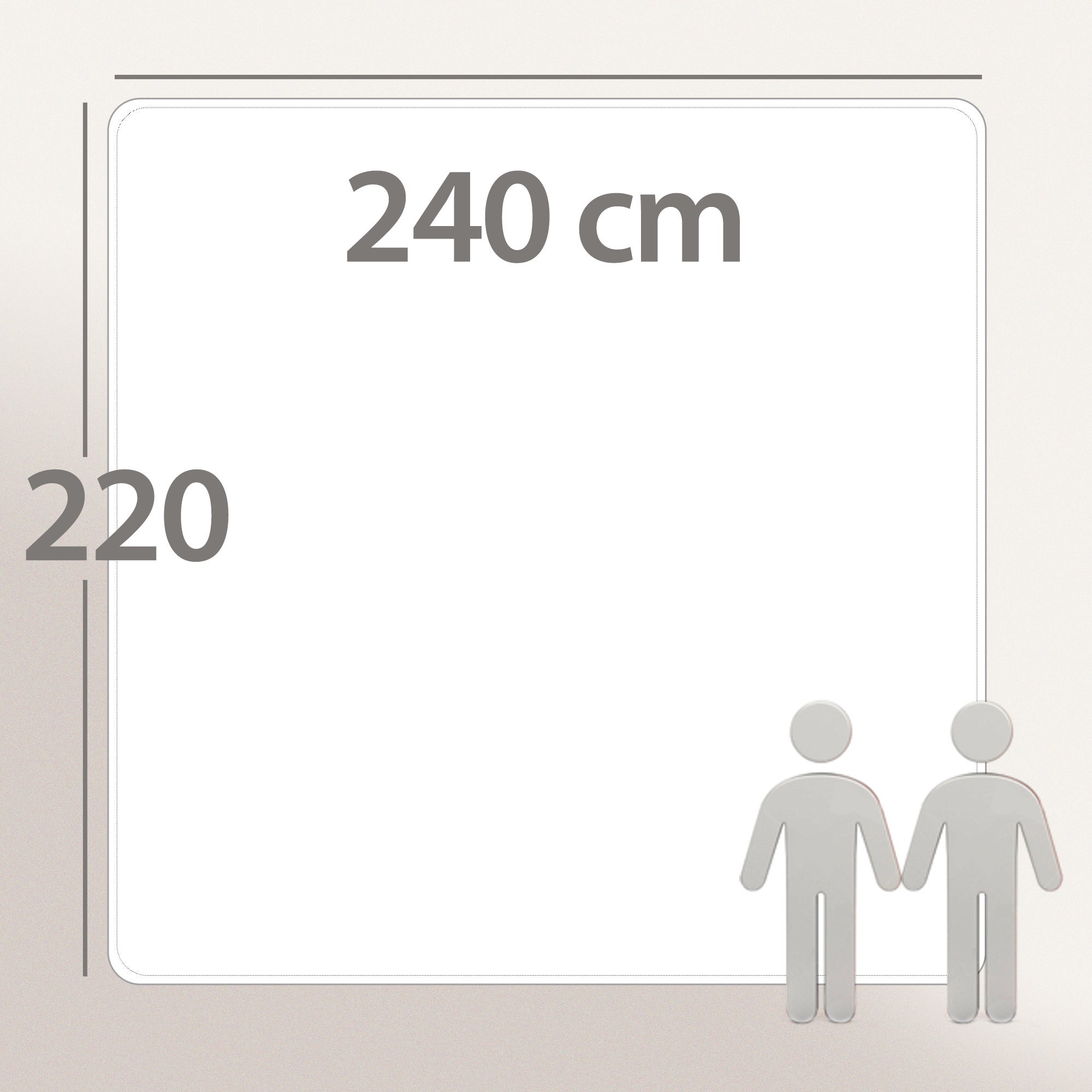 Couette 4 saisons 240x220 cm COCOON garnissage fibre polyester 200+300 = 500 g/m2 - 6