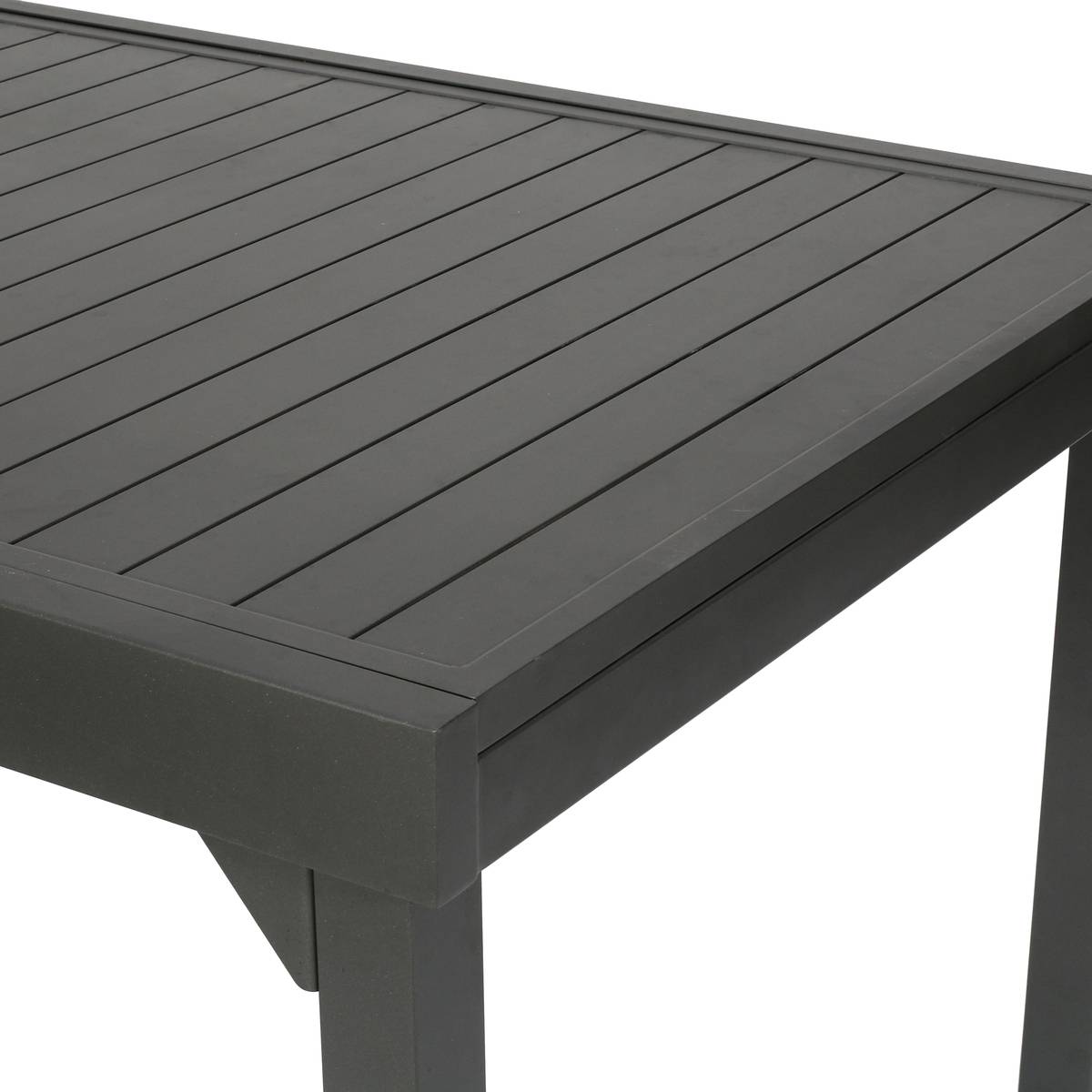 Table de jardin extensible rectangulaire en Aluminium Gris 12 places - 6