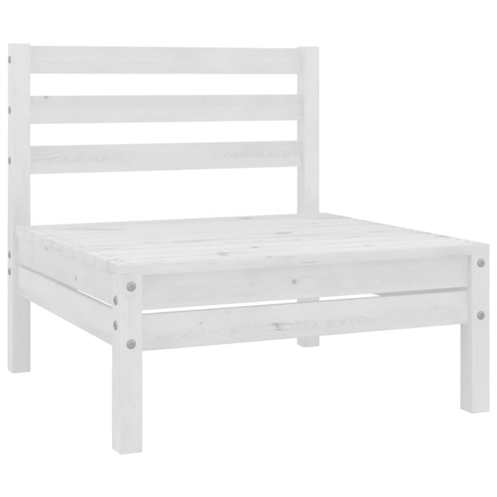 Salon bas de jardin en Bois Blanc 5 personnes - 6