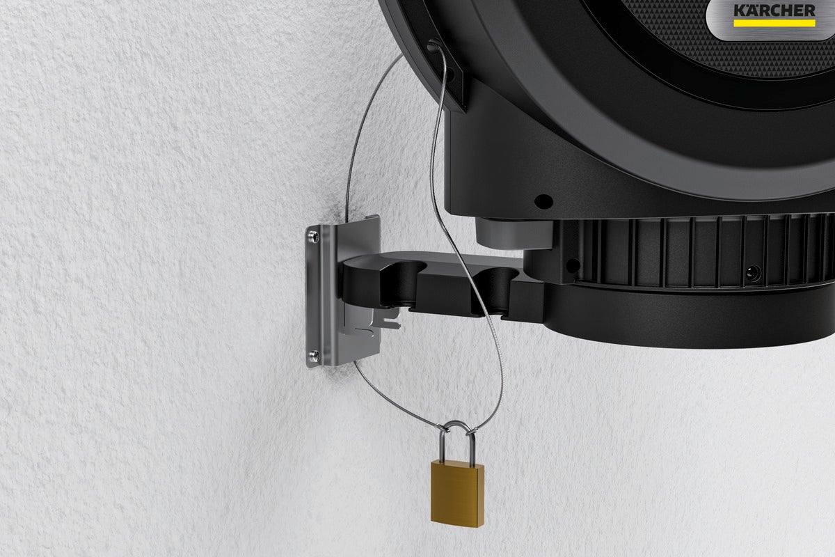 Dévidoir mural automatique Karcher HBX 5.35, tuyau 35m, 11mm, résiste au gel et UV, garantie 5 ans - 2