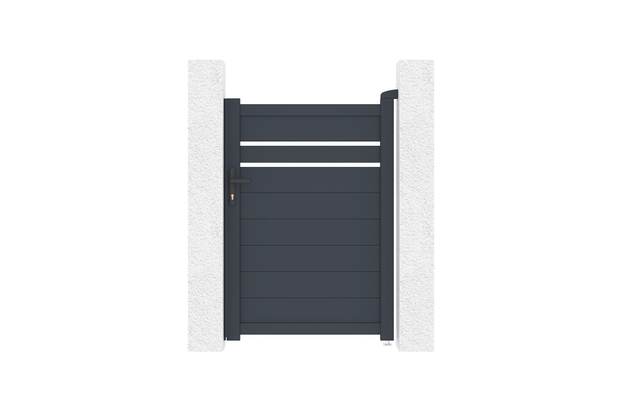 Portillon 1m CIMONE H.160cm aluminium gris - 6