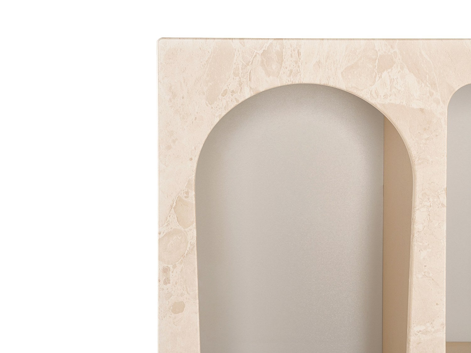 Bibliothèque pour Séjour en MDF Beige H. 150.0 x l. 60.0 x P. 32.0 cm - 4