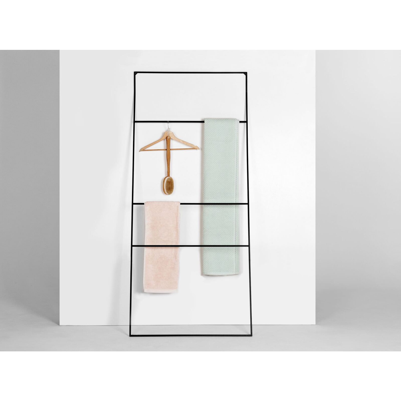 Porte-serviettes lemi 5 x 80 x 178 cm Noir - 5