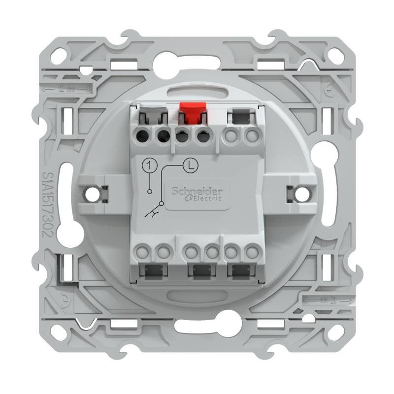 Bouton poussoir à fermeture - Ovalis - Schneider Electric - 10 A - 2