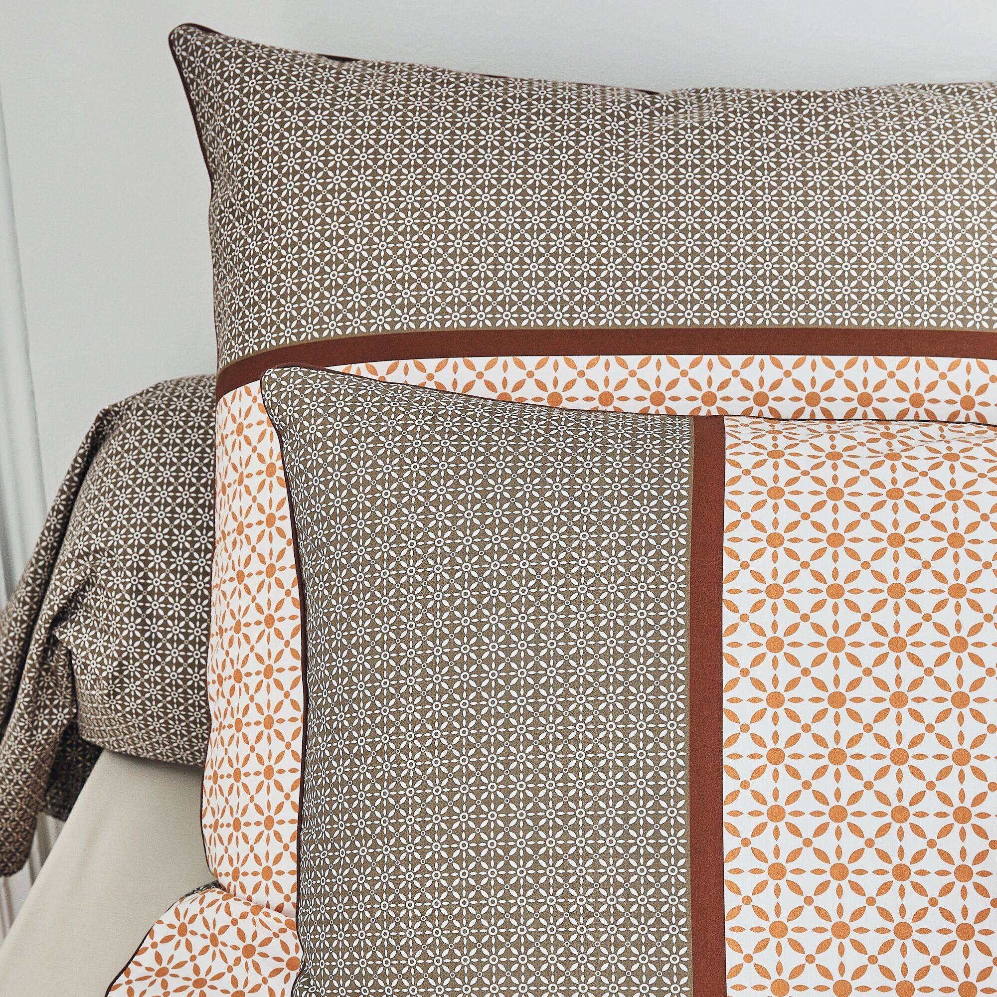 Taie oreiller percale de coton Gabin Epice TRADILINGE-- - 3