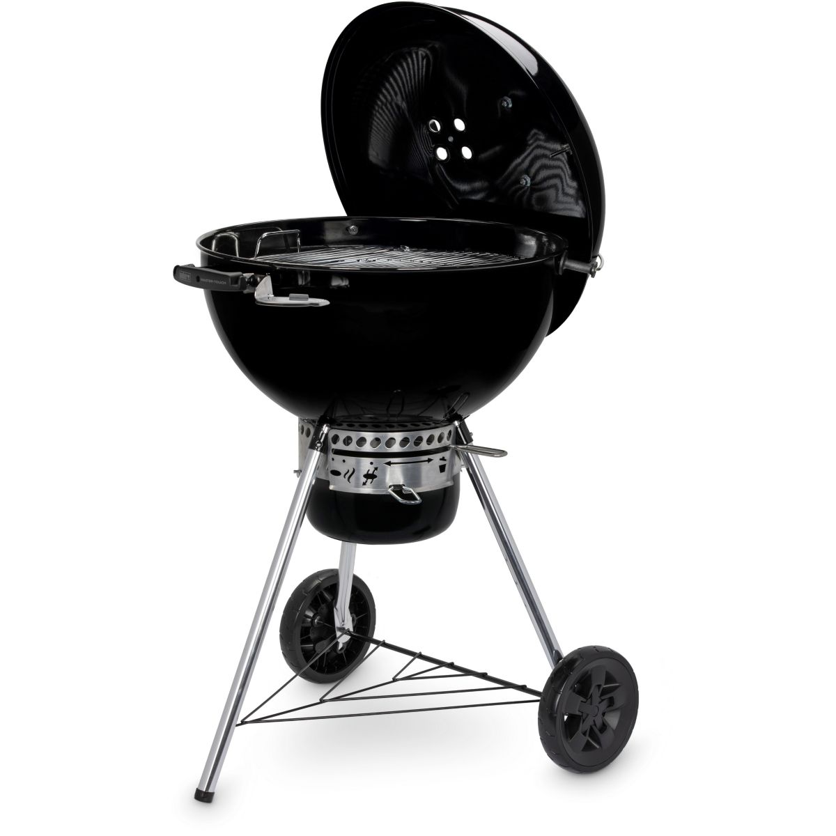 Weber GBS E-5750 Barbecue Master Touch Grill Carrello Charcoal Argento Nero - 2