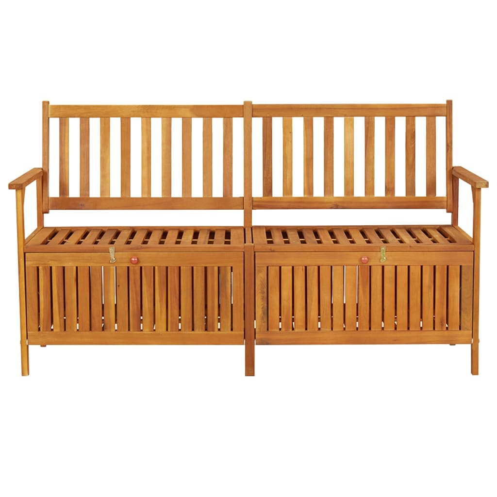 Banc de rangement en bois d'acacia massif 148 cm | Leroy Merlin