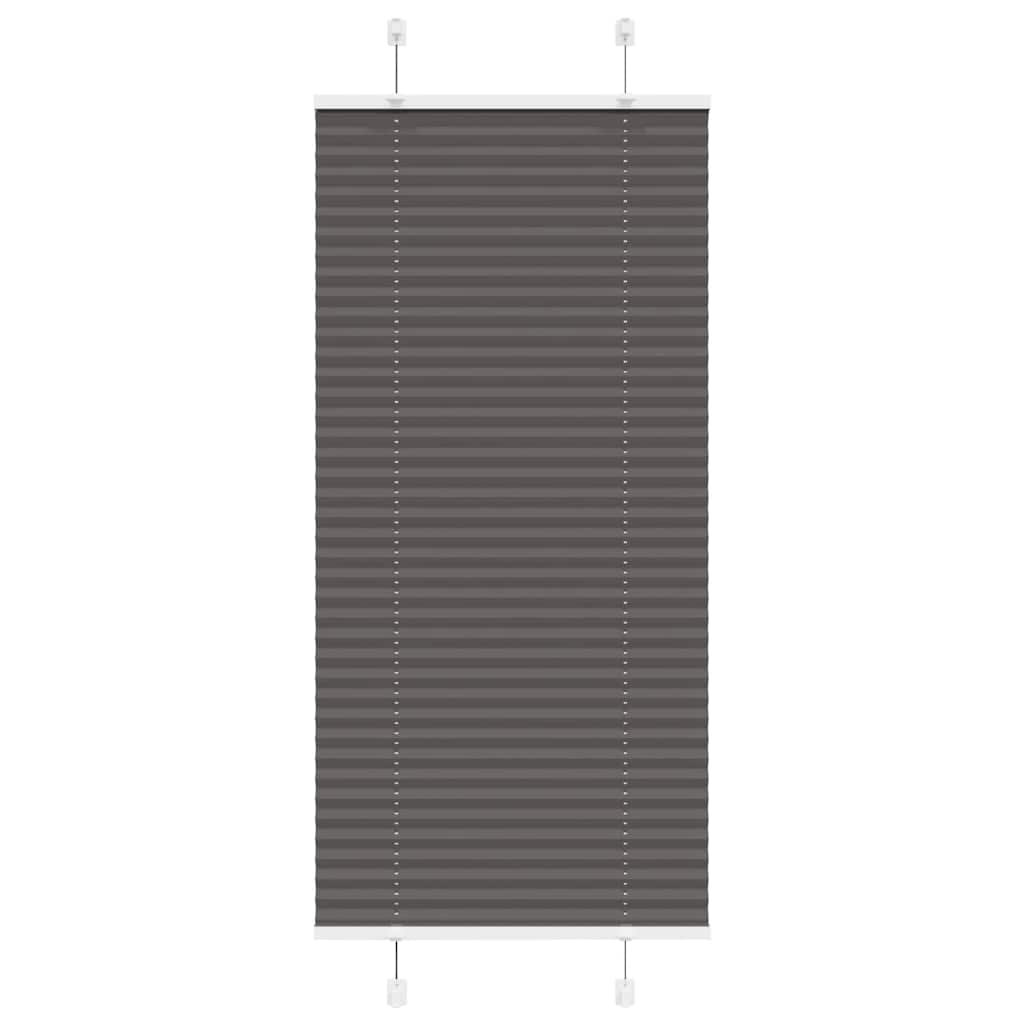 Roleta plisowana czarna 65x150 cm Szerokość tkaniny 64,4cm vidaXL