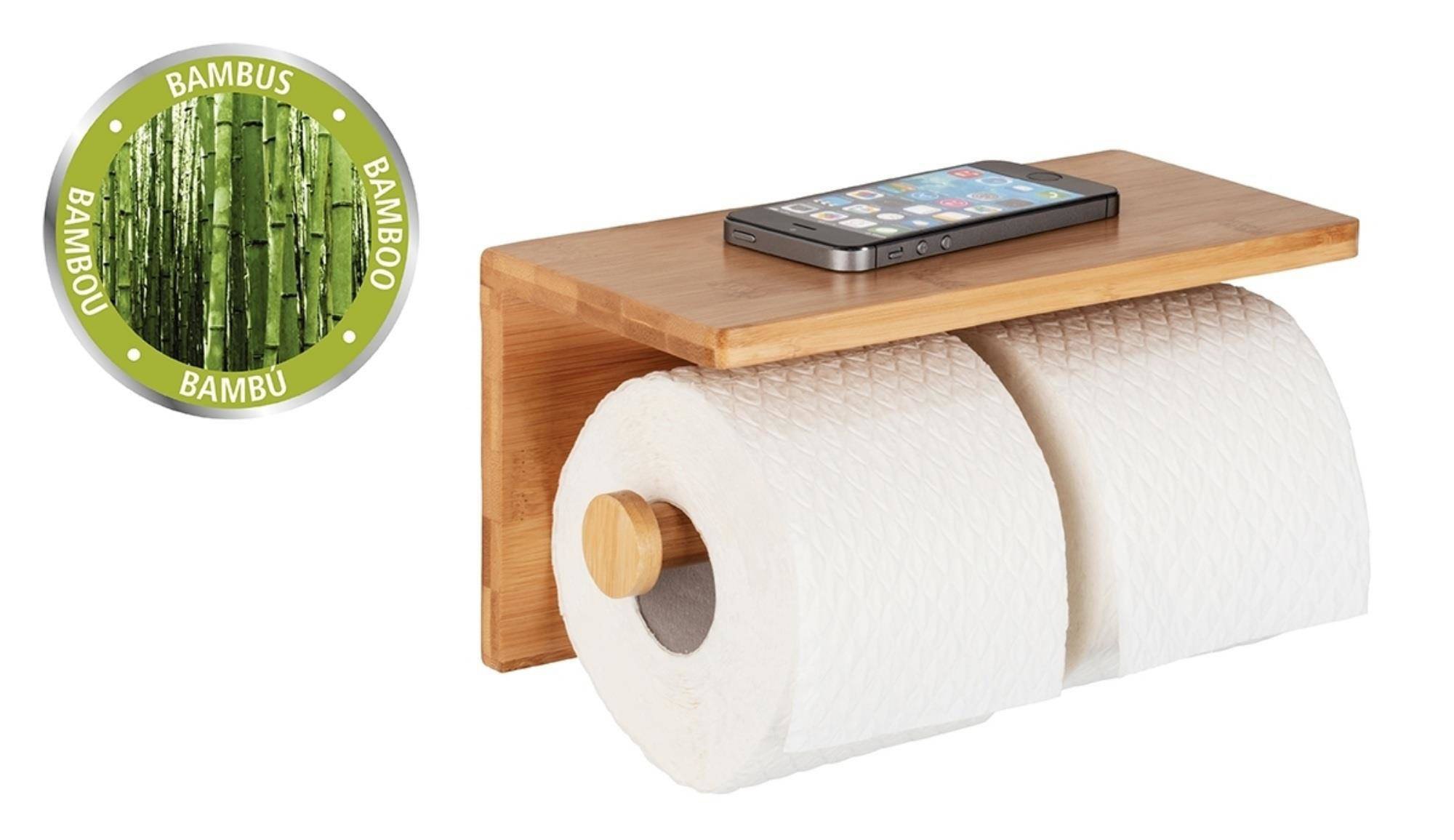 Porte-papier toilette BAMBUSA, bambou, Wenko, WENKO - 3
