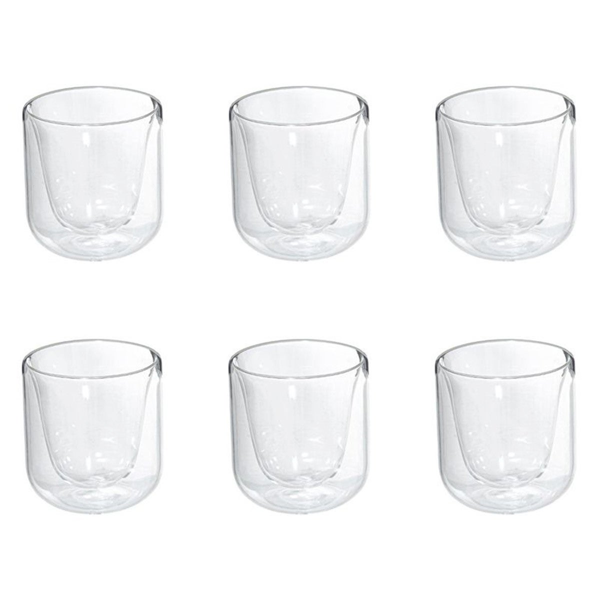 SZKLANKA Cléa 200 ml transparenta Z PODWÓJNYMI ŚCIANKAMI