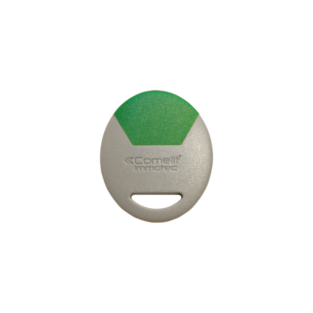 Badge porte clé MIFARE Gris/Vert - COMELIT - CLE/GV
