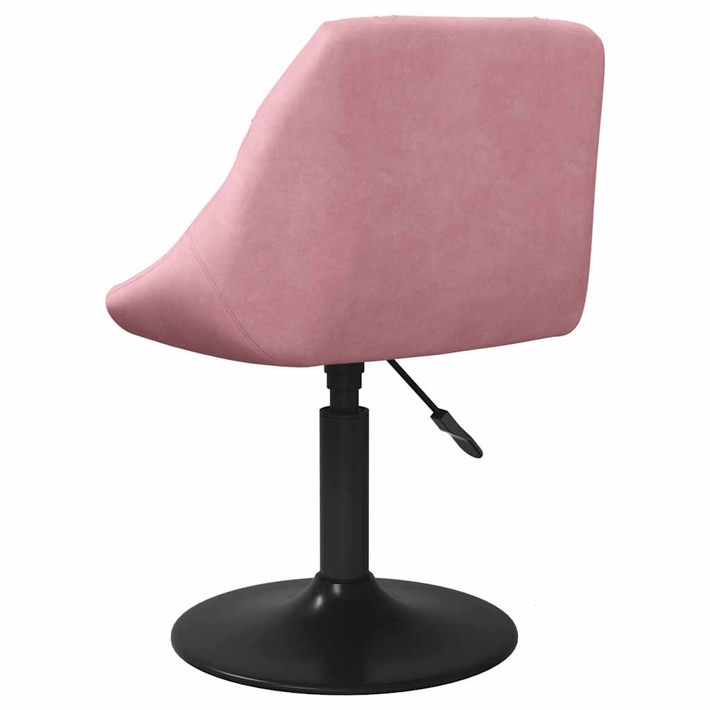 Chaises pivotantes à manger lot de 2 Rose Velours vidaXL - 6
