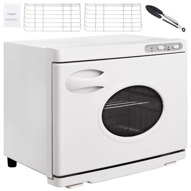 Chauffeur de serviettes 23L avec fenêtre transparente 2 étagères inox 50-60 serviettes Chauffage rapide 2 en 1 SPA soins du visage SucceBuy