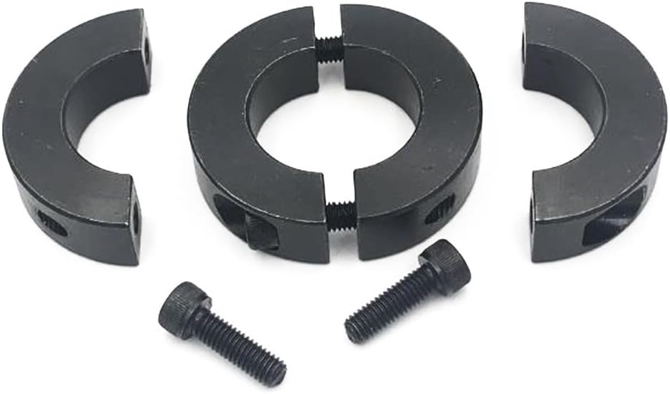 Pierścień ustalający z podwójnym rowkiem, stal czarna, 40 mm, konstrukcja wymienna (40 mm)