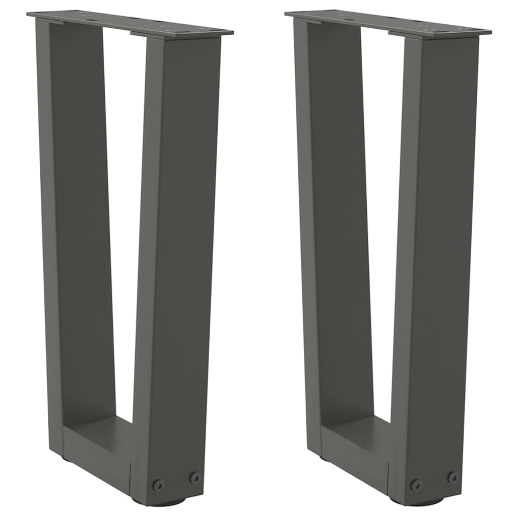 Nogi do stolika kawowego w kształcie litery V 2 szt. Antracyt 28x(42-43,3) cm Stal vidaXL