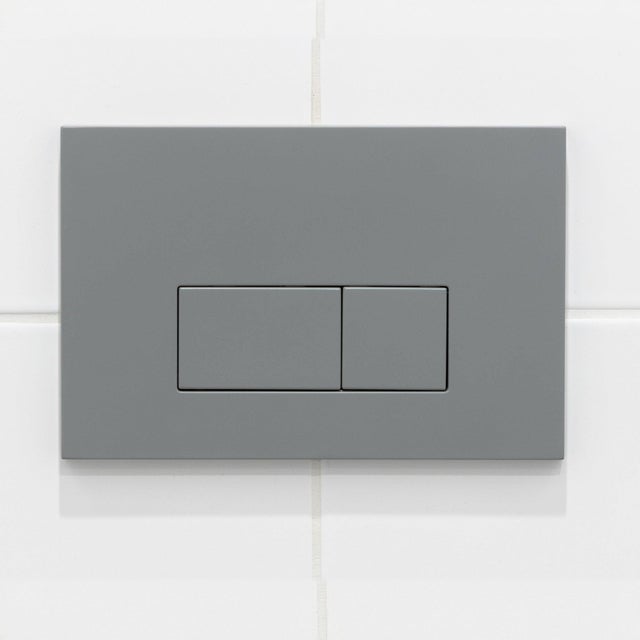 Plaque De Commande WC Mendorio Pour Geberit Sigma – Double Chasse Gris Argenté