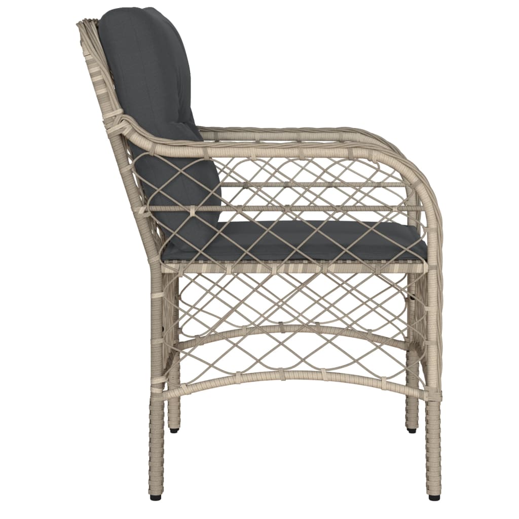 Fauteuils de jardin avec coussins 2 pcs rotin synthétique gris - COMFORTXL - 6