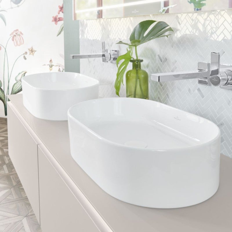 Vasque a poser ovale VILLEROY ET BOCH Collaro Blanc - 2