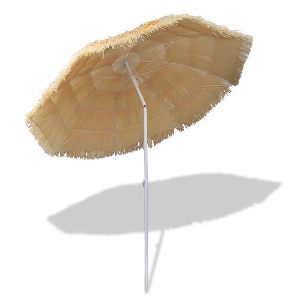 Parasol de plage inclinable style Hawaii - 5