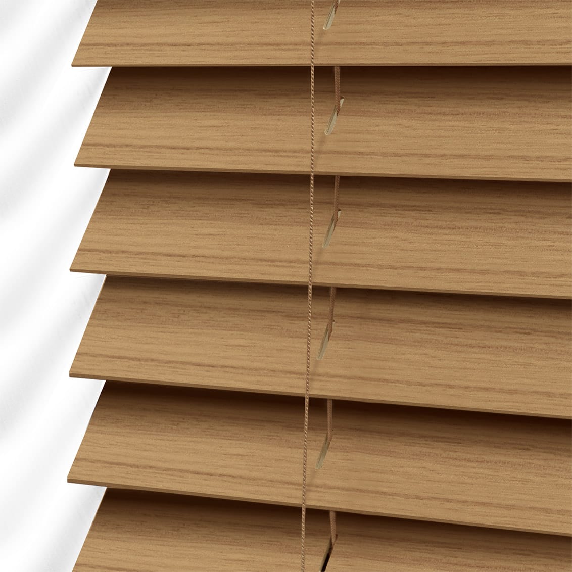 Venecianas Madera Efecto madera con escalerilla Color Canela tx 70x120 - Cortinadecor - 3