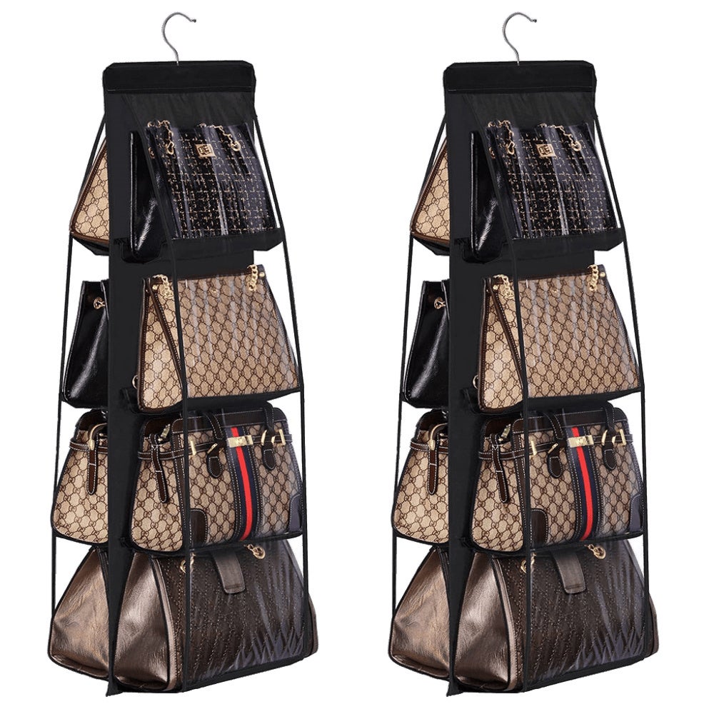 Lot De 2 Trousses De Toilette/maquillage DKNY En Simili Cuir Noir - Tailles M Et L - Neuf Avec étiquettes