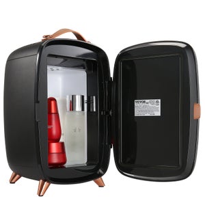 Mini Frigo Flamingueo 4L - 12V/220V - Fonction Chaud/froid - Pour Cosmétiques Ou Boissons - Design Rétro