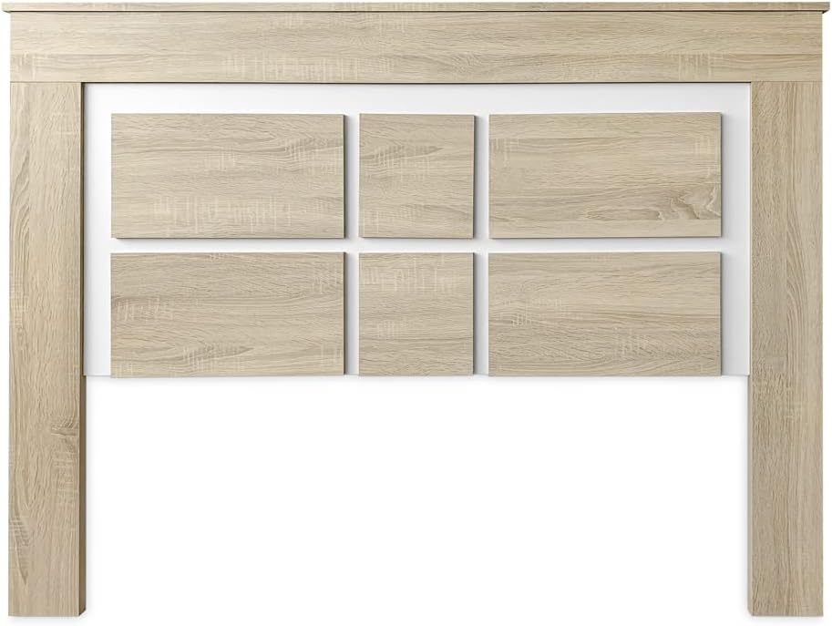 Ensemble tête de lit 160 x 120 cm + 2 tables de chevet | Chambre complète | Couleur chêne Cambria et blanc (pour lit 135-140 ou 160) - 3
