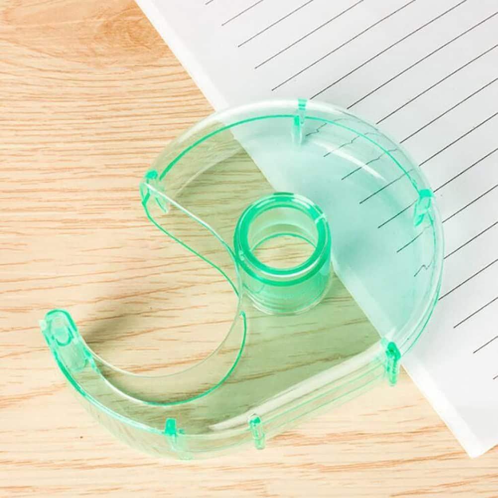 Set di 3 dispenser per nastro adesivo, supporto per taglierina in plastica trasparente, dispenser per nastro adesivo in carta giapponese, accessorio p - 4