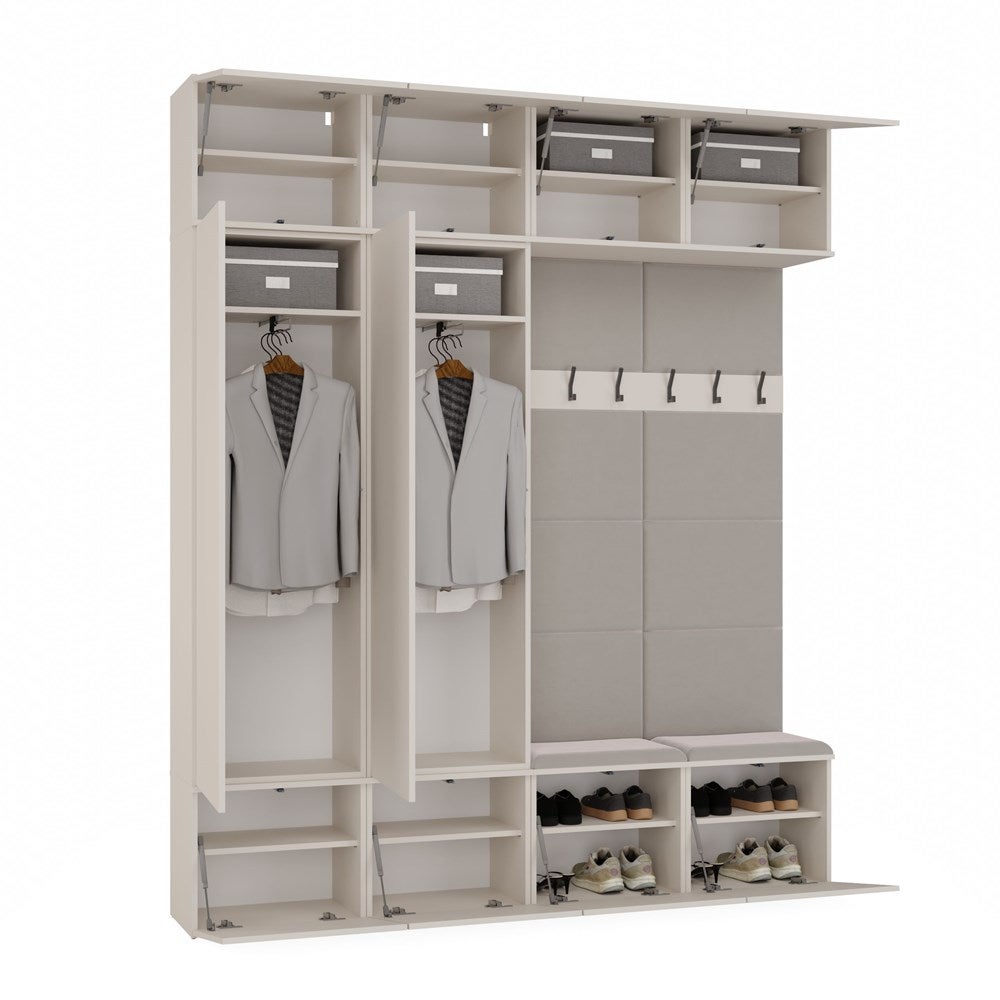Armoire, cachemire / beige, 200 x 238 x 35 cm - 2