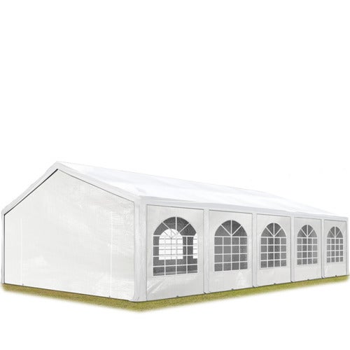 5x10 m tente de réception Barnum, PE 450, H. 2 m, blanc