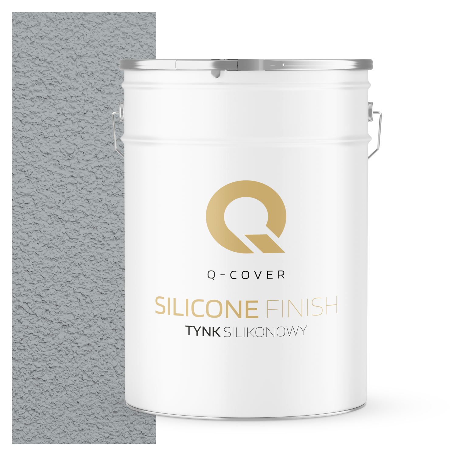 Tynk Silikonowy Elewacyjny Baranek 2.0mm Q-Cover Szaroniebieski jasny F253 25KG