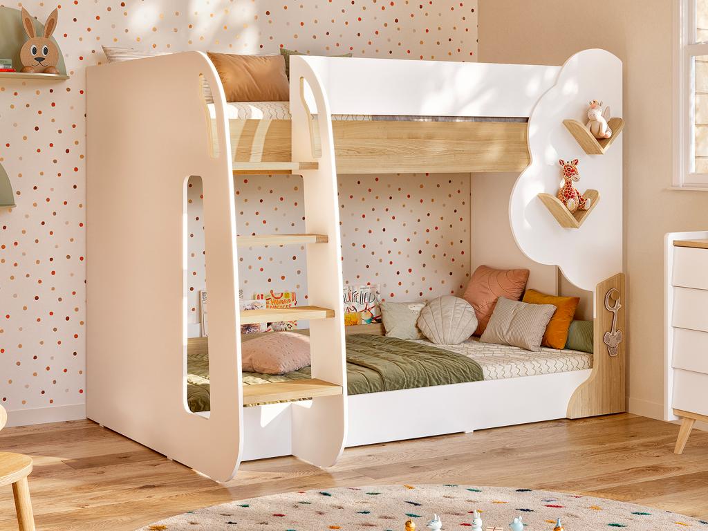 Jysk Letti 140x200 Letto A Castello X 90 X 190 Cm Bianco E