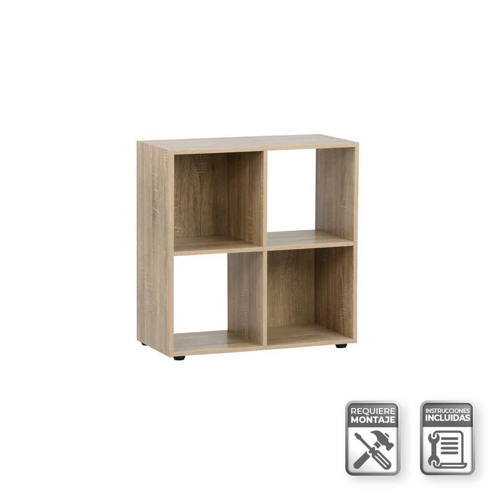 Étagère cube avec étagères en MDF naturel, 60x62 cm CasaSelección - 8