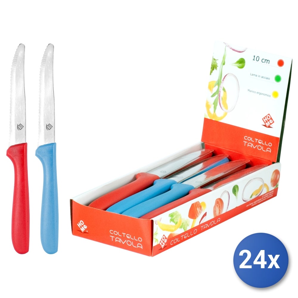 Bufalo Set 6 Coltelli Da Bistecca – Costata Punta Tonda – Lama 11 Cm – Artigianali Maniago