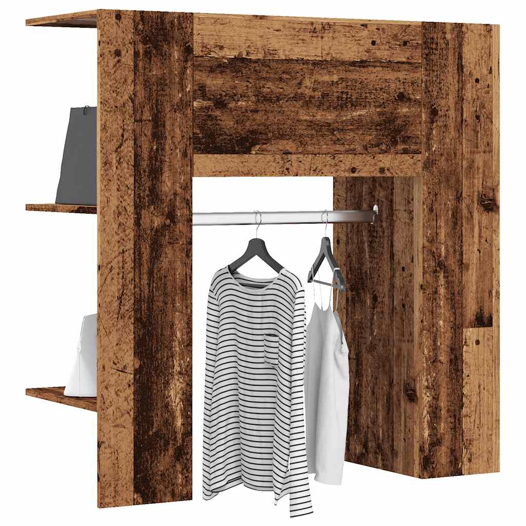 Móveis de madeira projetada para hall de madeira antiga 97,5x37x99cm - COMFORTXL - 2