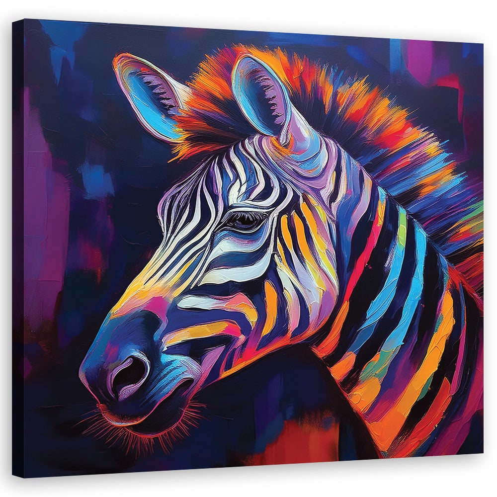 Obraz na płótnie, Zebra Zwierzę Pop Art 30x30