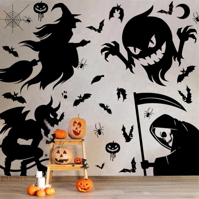 Adesivi riutilizzabili per finestre di Halloween per decorazioni di Halloween, adesivi per finestre con impronte di mani | Leroy Merlin Adesivi riutilizzabili per finestre di Halloween per decorazioni di Halloween, adesivi per finestre con impronte di mani | Leroy Merlin