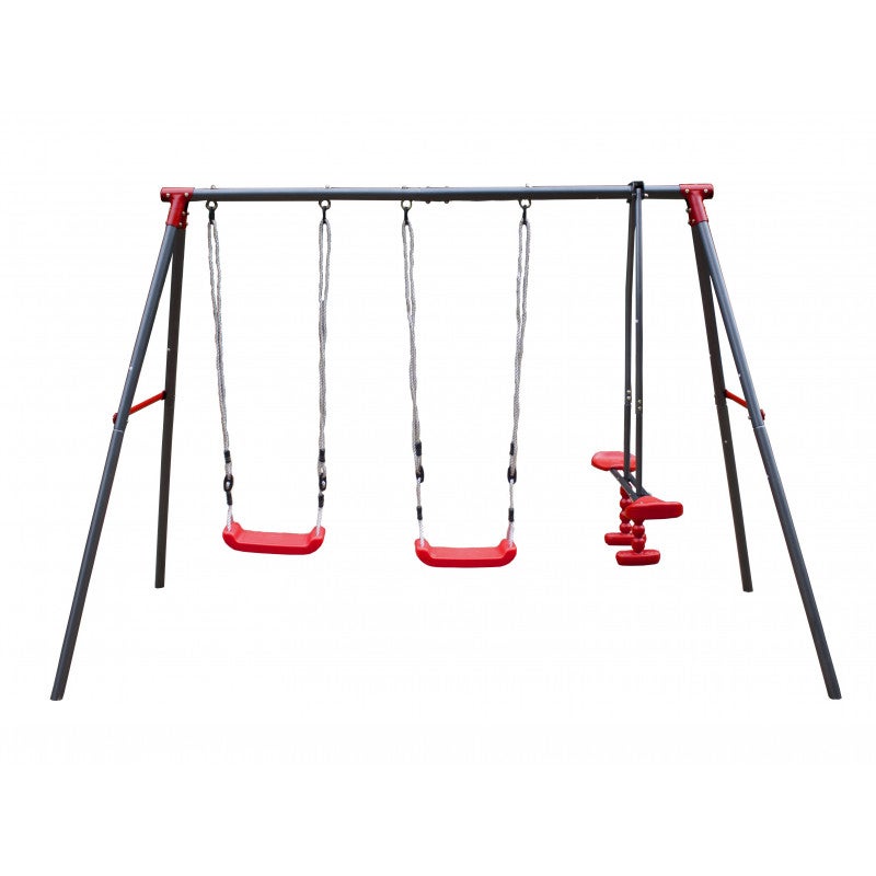 Metalowy plac zabaw Mila 4iQ Group czerwona