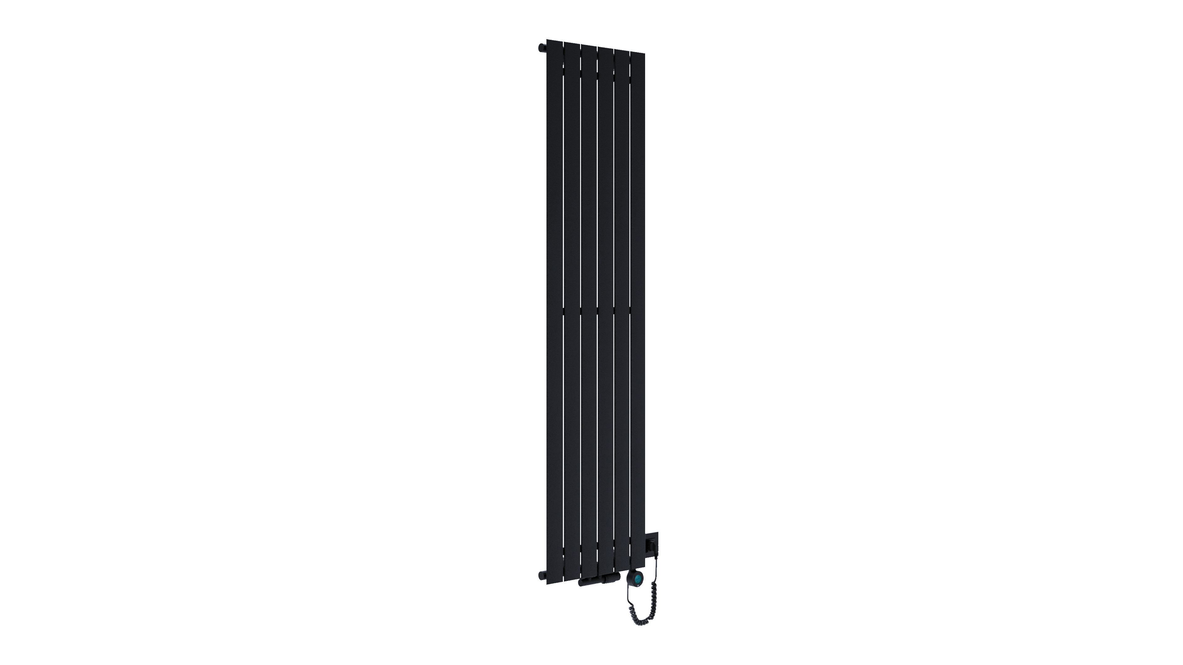 Grzejnik dekoracyjny Solis 180x44,5 cm Czarny mat 600W Roz 5 cm 10 Bar LUXRAD