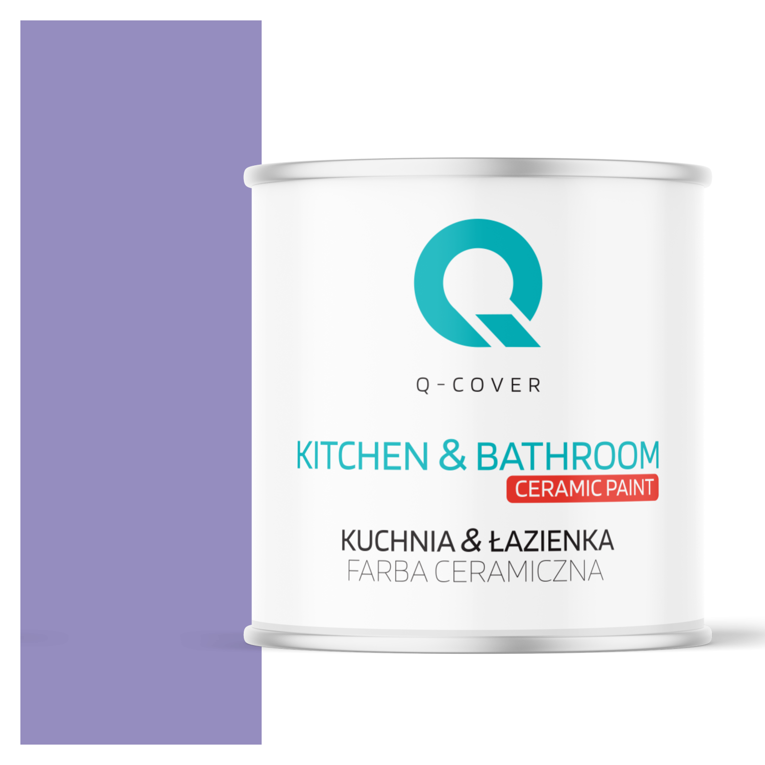 Farba Ceramiczna Kuchnia &amp; Łazienka Q-Cover Lawendowy H2629 Głęboki Mat 2L