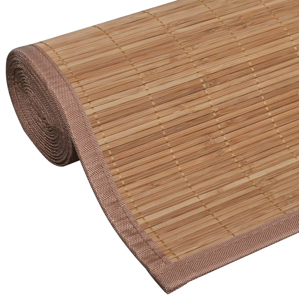 Maison Exclusive - Tapete retangular bambu 80 x 300 cm castanho - 5