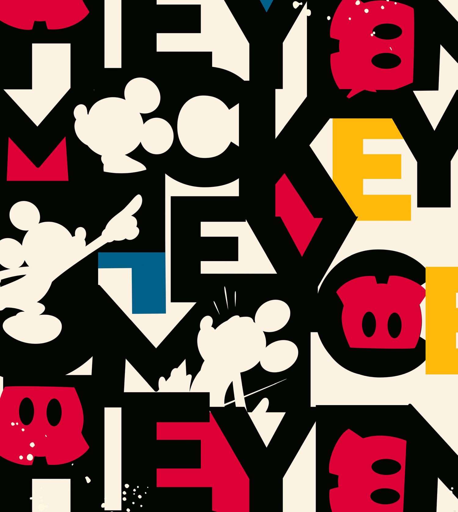 Fotomural mickey mouse multi color - 250 x 280 cm - disney